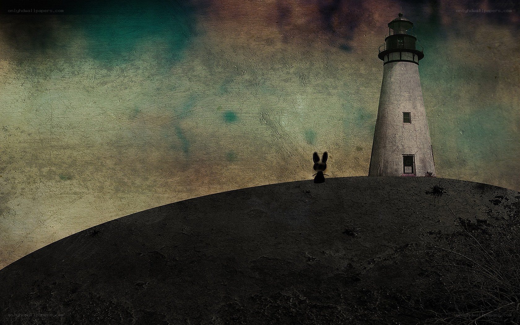 Lighthouse on a hill