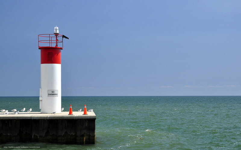 lighthouse on a pier