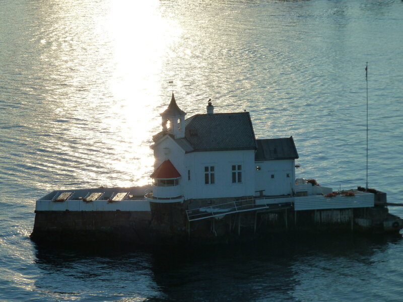 Lighthouse on a Pier — White, Serene