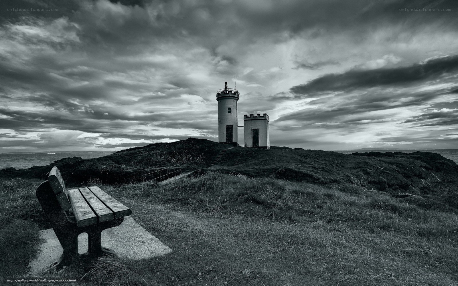 Lighthouse on a rocky coast
