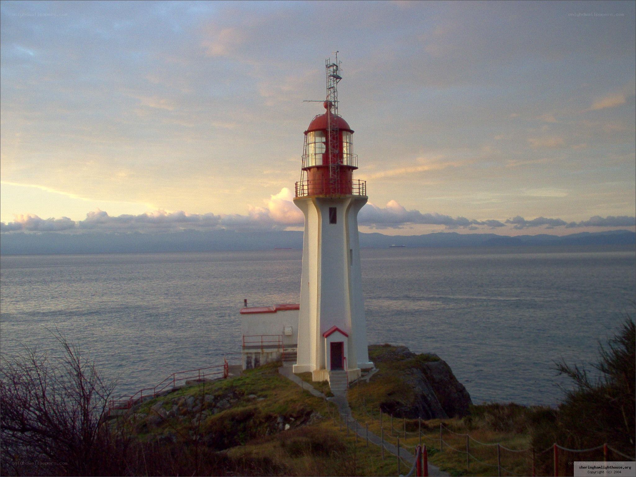 lighthouse on a rocky coast