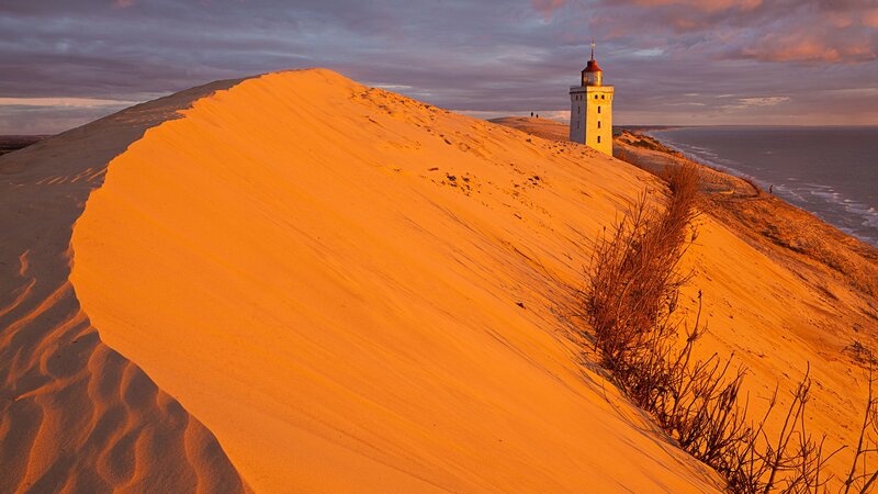 Lighthouse on a sand dune