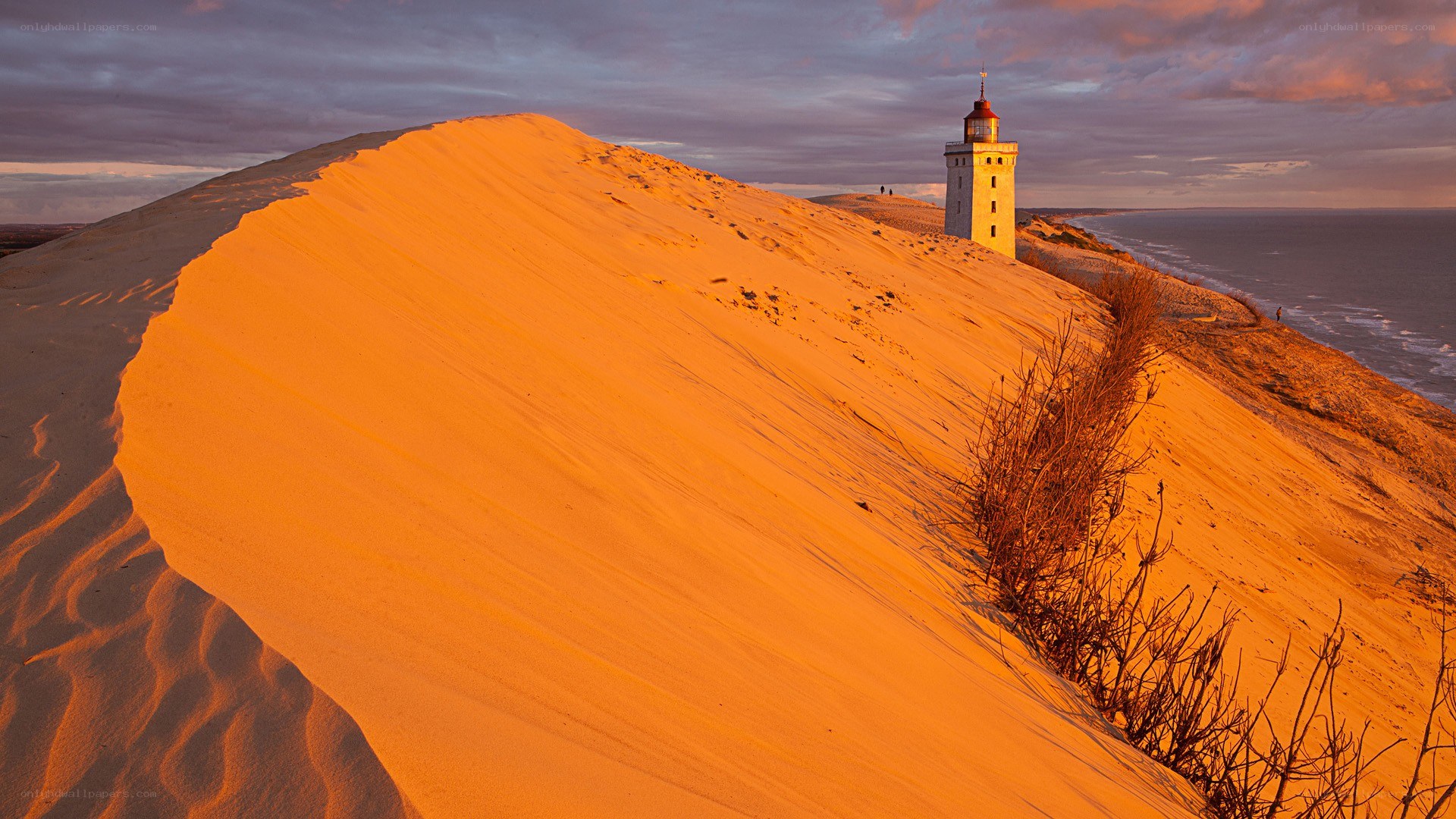 Lighthouse on a sand dune