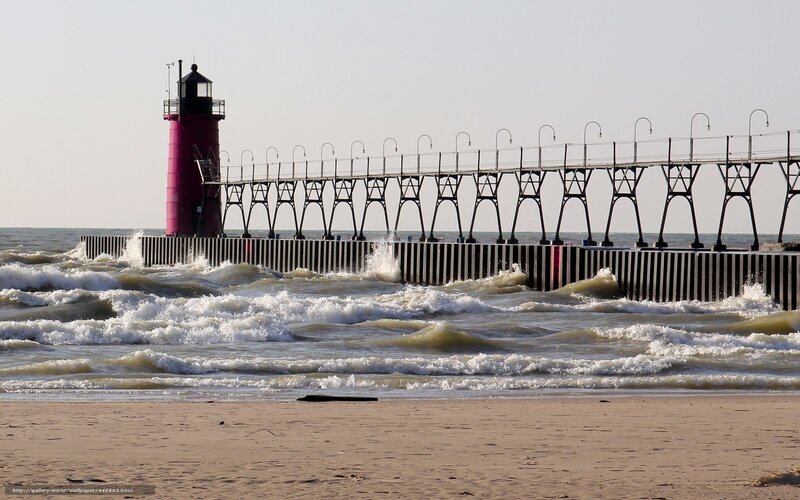 lighthouse on a stormy day