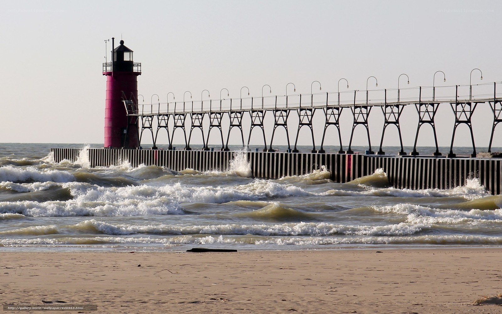 lighthouse on a stormy day