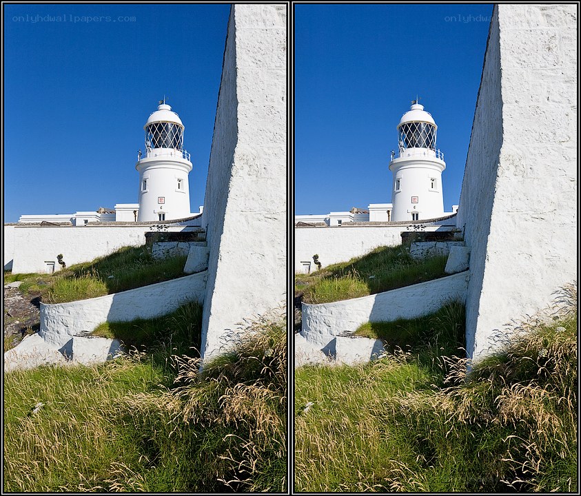 Lighthouse on a sunny day
