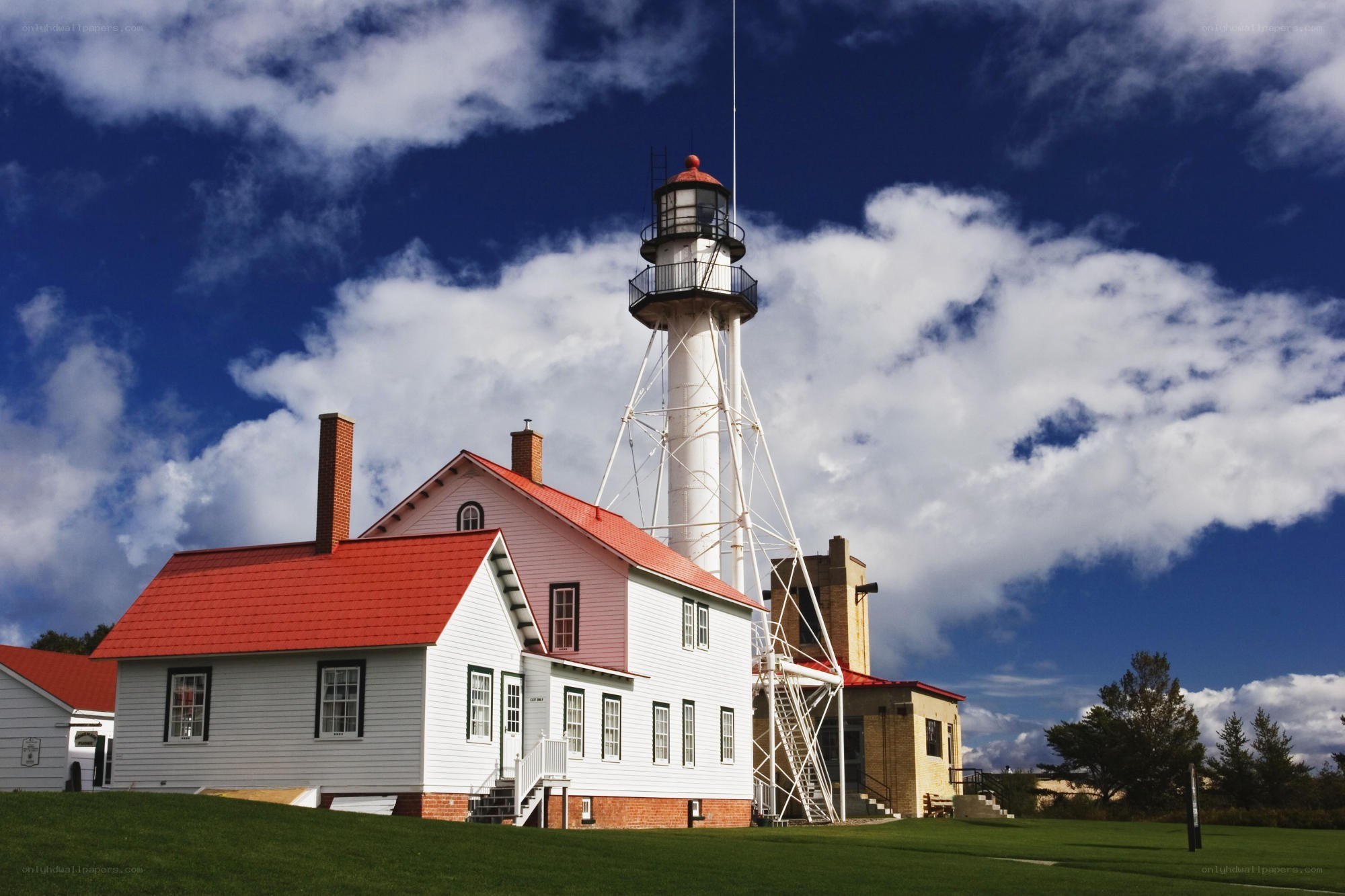 Lighthouse on a sunny day