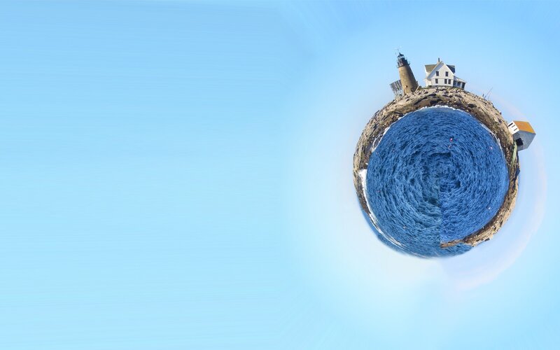 lighthouse on a tiny planet