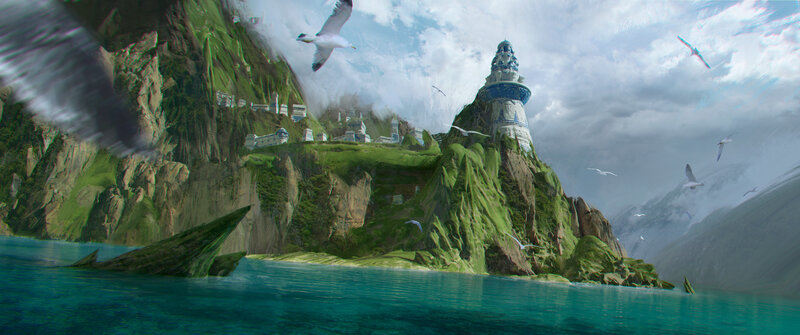 Lighthouse on Cliff Island