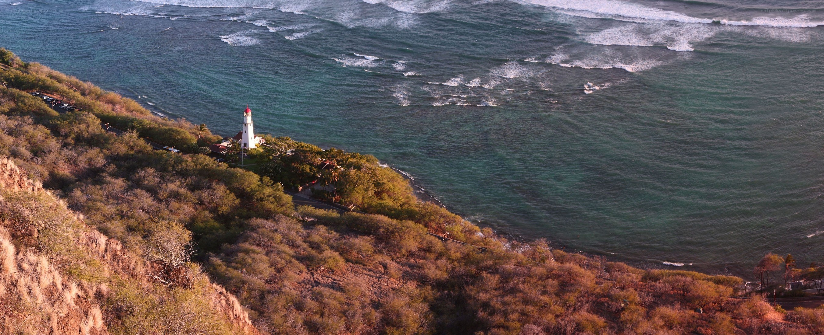 lighthouse on coastal cliff