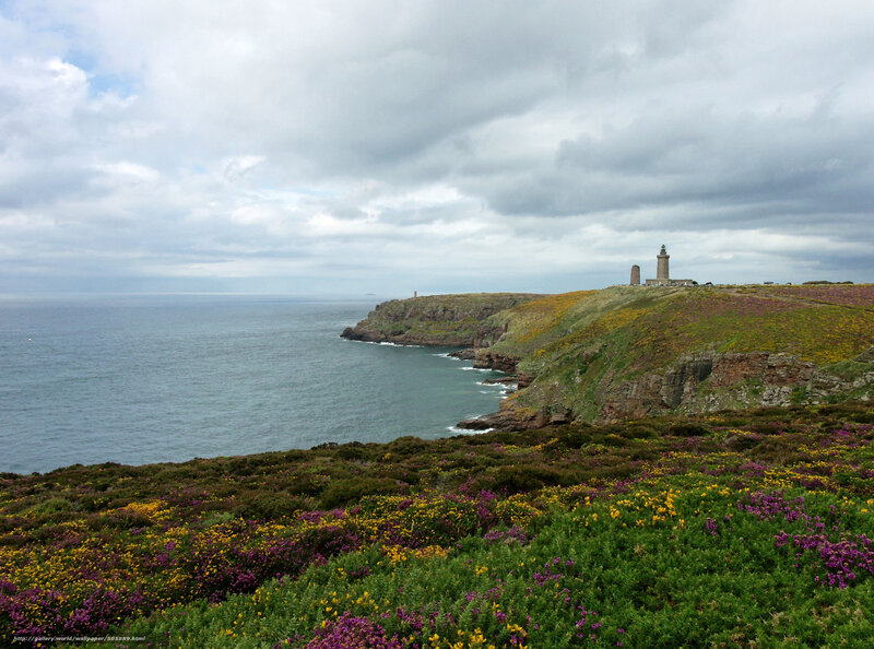 Lighthouse on Coastal Cliff — Green, Dramatic, Afternoon