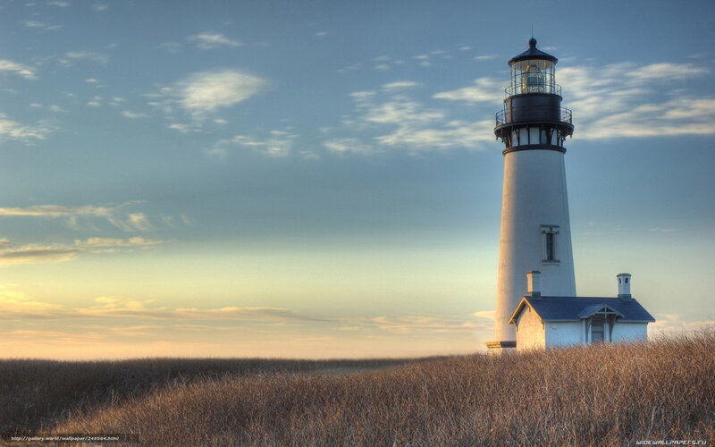 Lighthouse on Coastal Dune