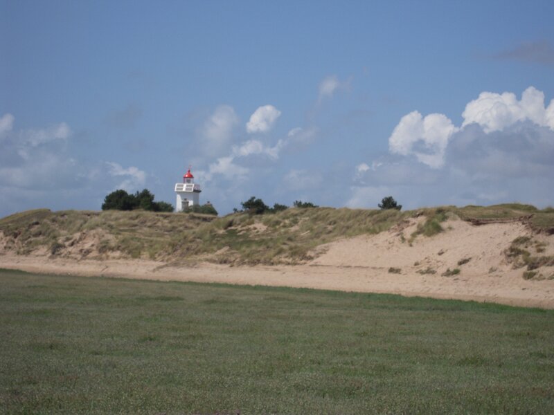 Lighthouse on Dunes — Blue