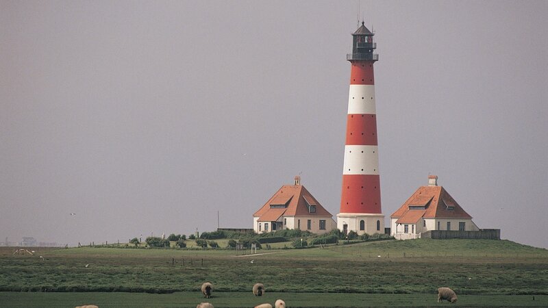 Lighthouse on Grassy Hill — Green, Calm