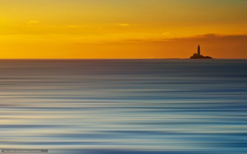 Lighthouse on Island — Orange