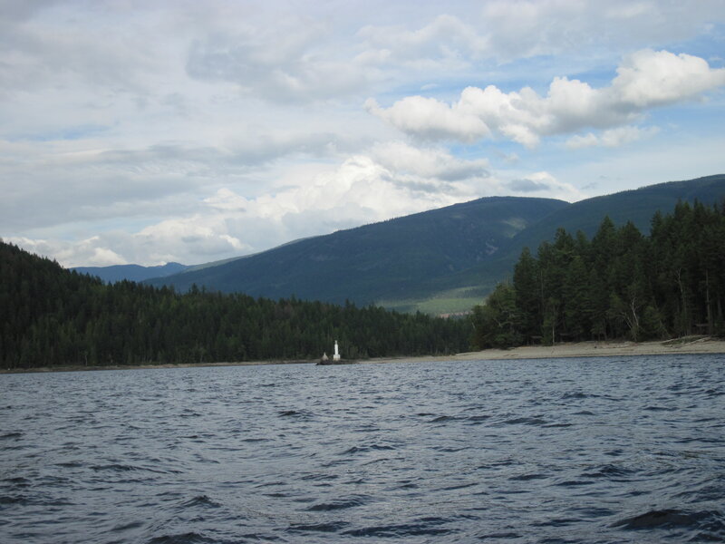 Lighthouse on Lake Shore — Blue