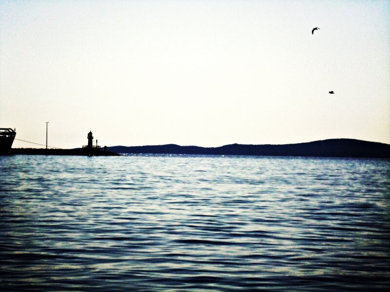 Lighthouse on Pier — Blue