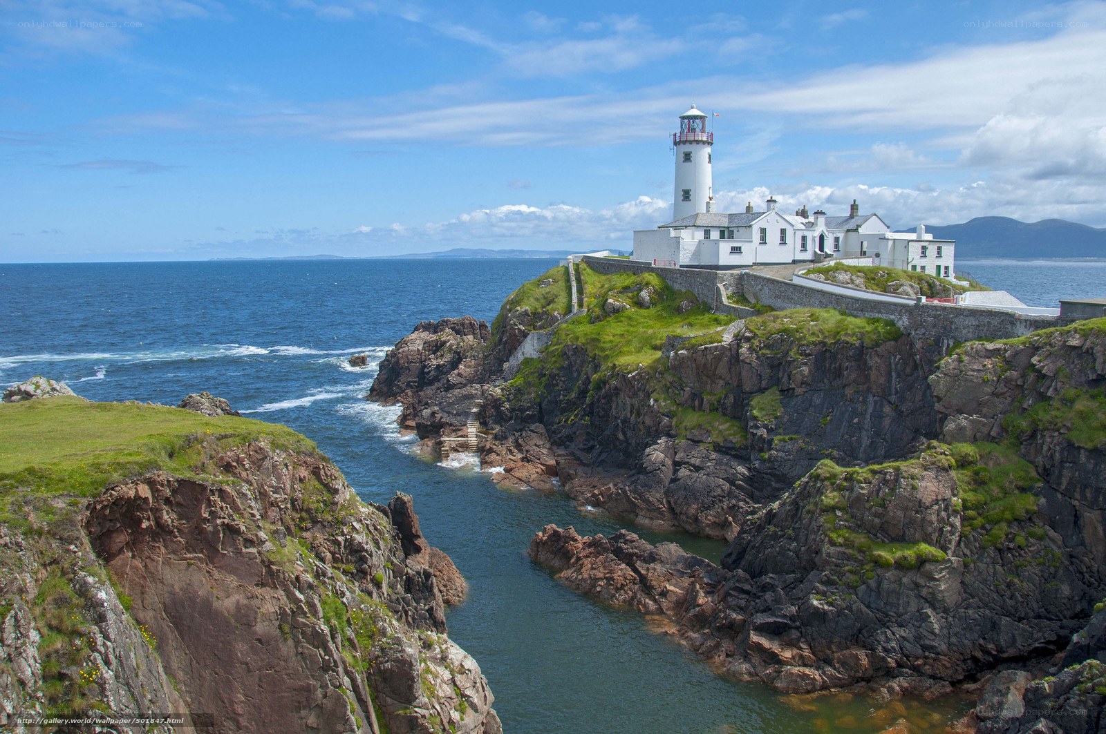 lighthouse on rocky coast
