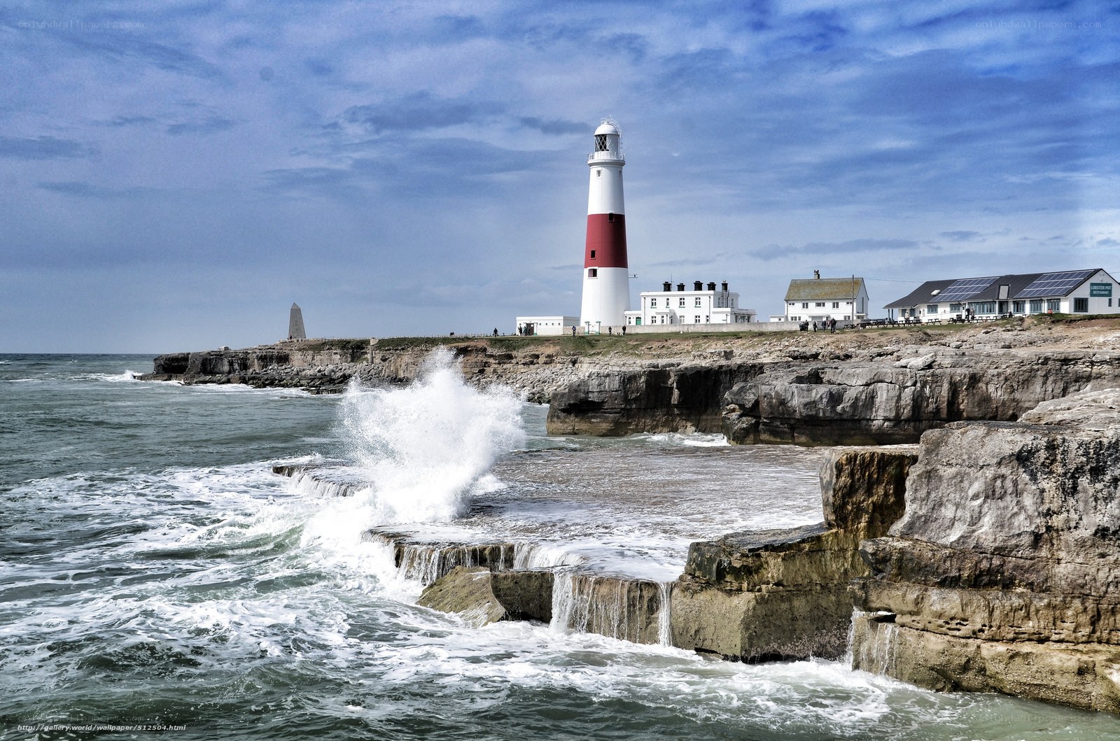 lighthouse on rocky coast