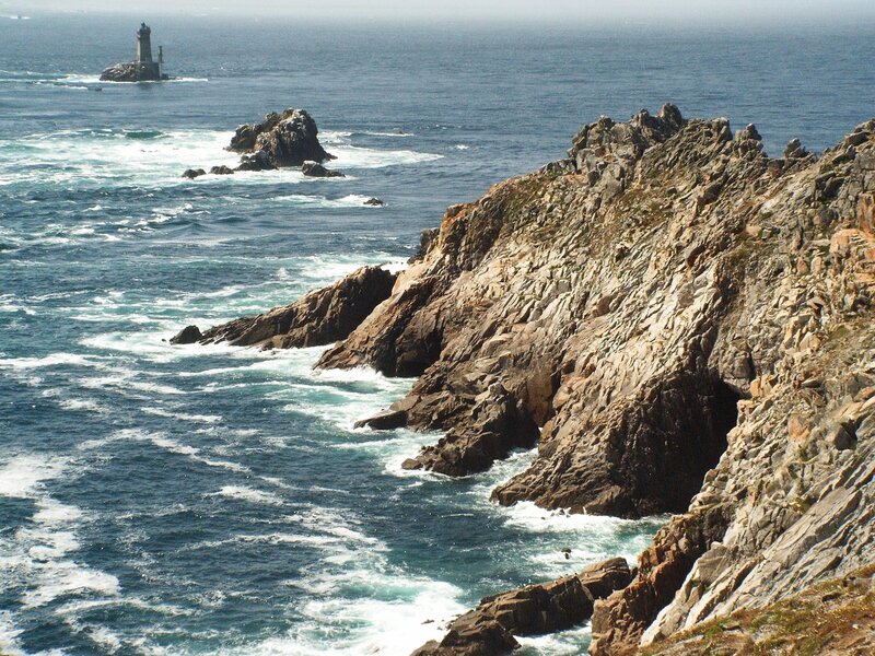 lighthouse on rocky coast