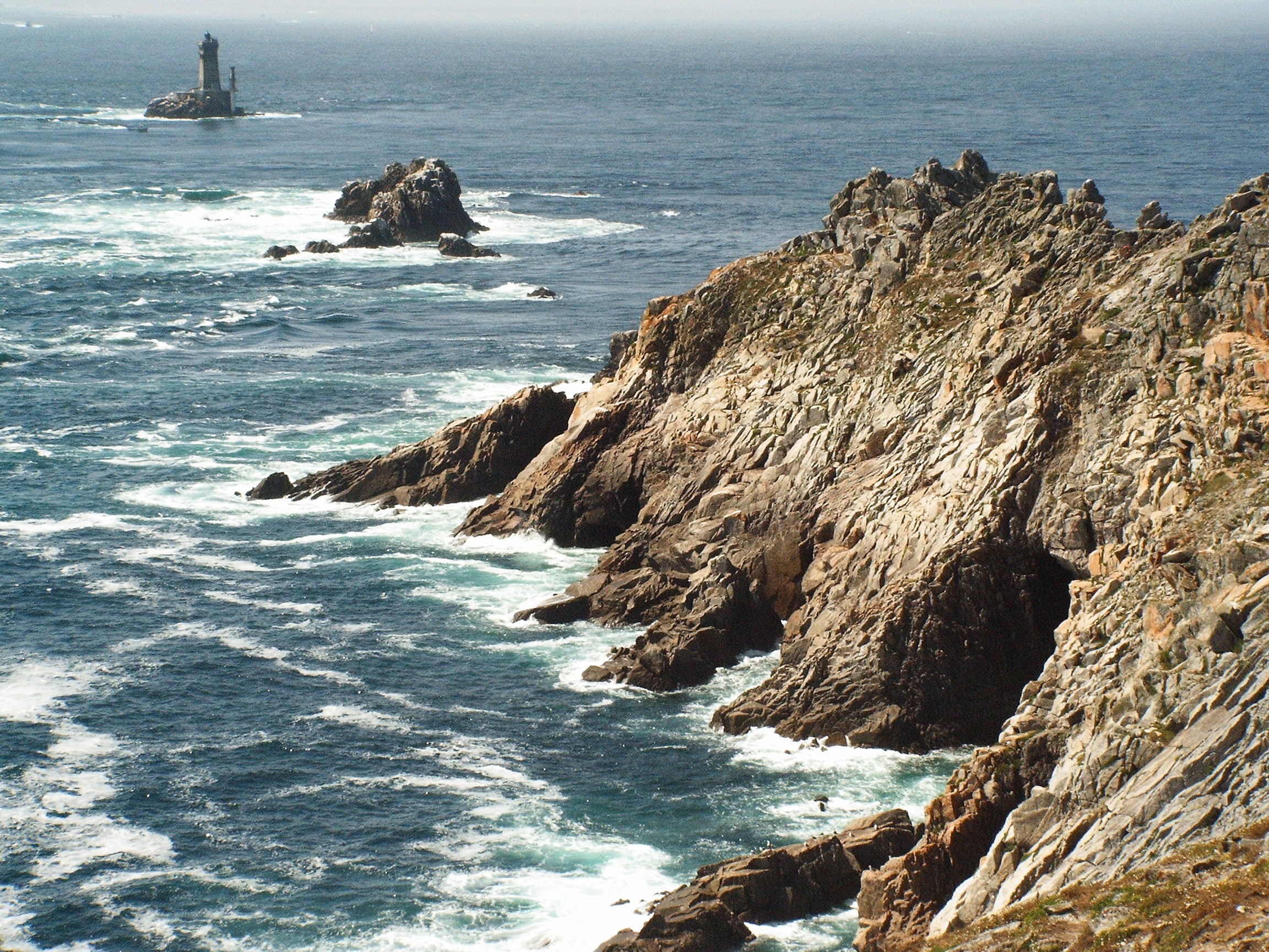 lighthouse on rocky coast