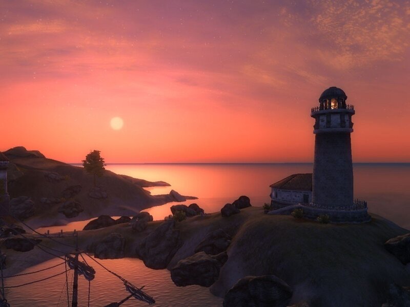 Lighthouse on Rocky Island — Orange