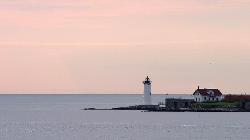 Lighthouse on Rocky Island — Pink