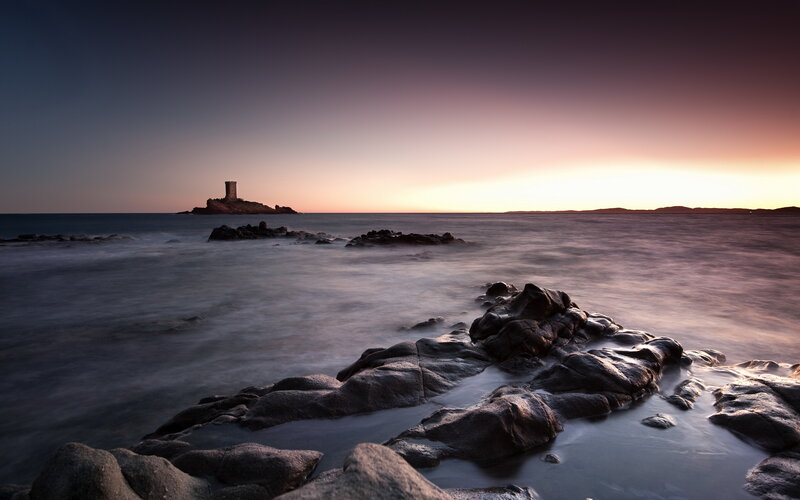 Lighthouse on Rocky Island — Purple