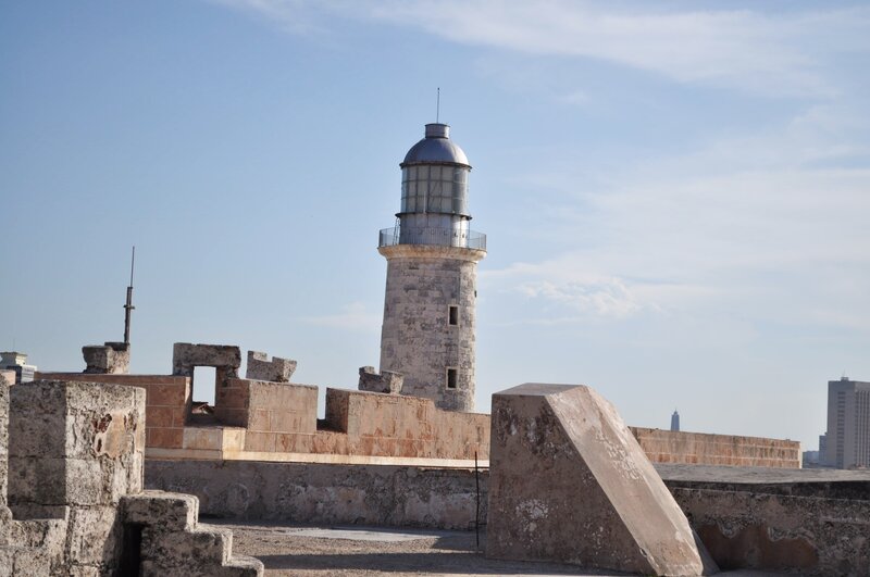 Lighthouse on Stone Wall