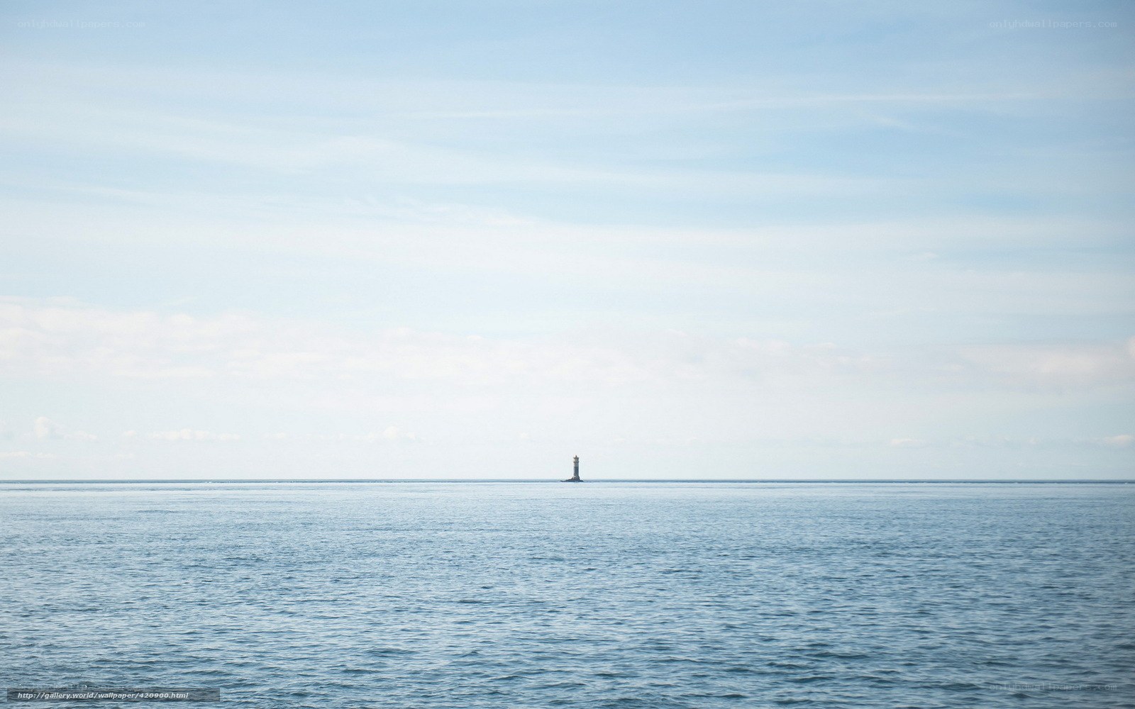 lighthouse on the horizon