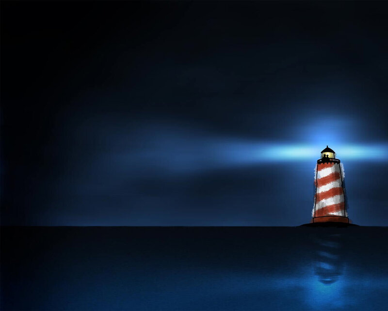 Lighthouse on Water