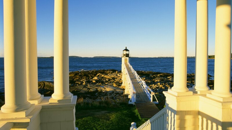 Lighthouse view from porch