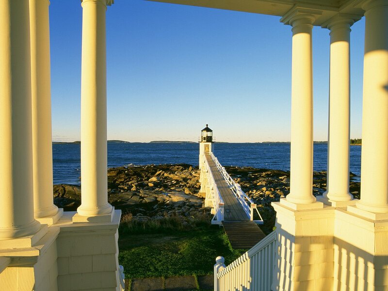 Lighthouse view from porch