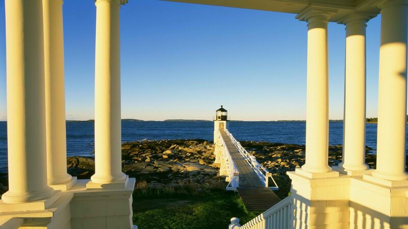 Lighthouse view from porch