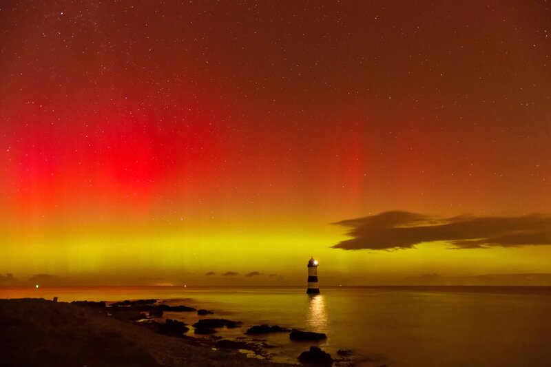 Lighthouse with Aurora