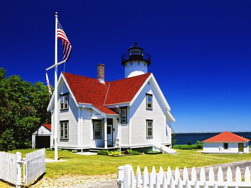 Lighthouse with House