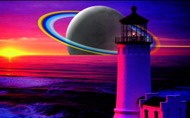 Lighthouse with Planet