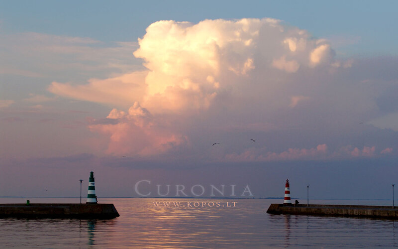 Lighthouses at Sunset — Blue