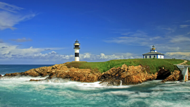 Lighthouses on Rocky Coast
