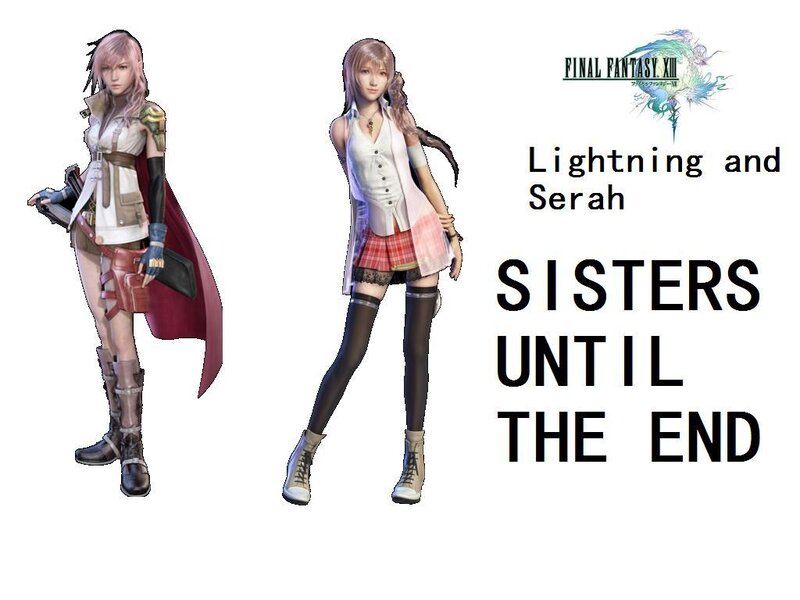 Lightning and Serah sisters