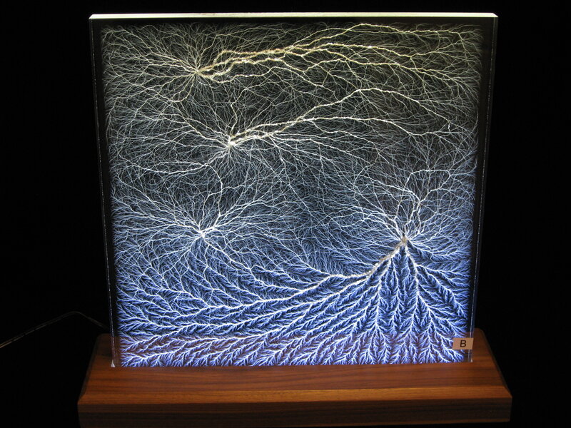 Lightning art display