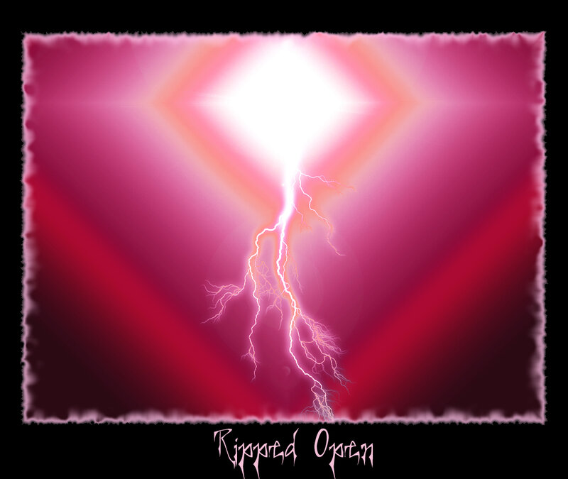 Lightning Bolt in Pink Sky