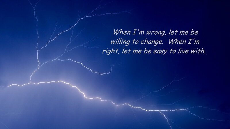 Lightning in Night Sky