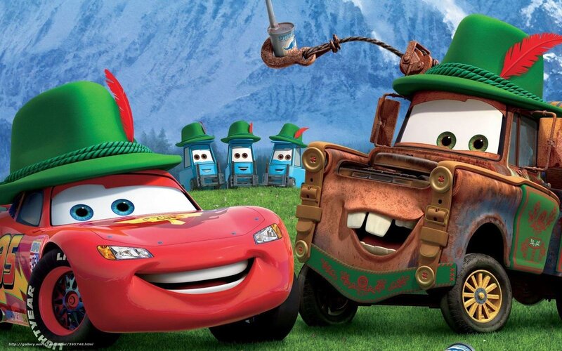 Lightning McQueen and Mater in Bavaria