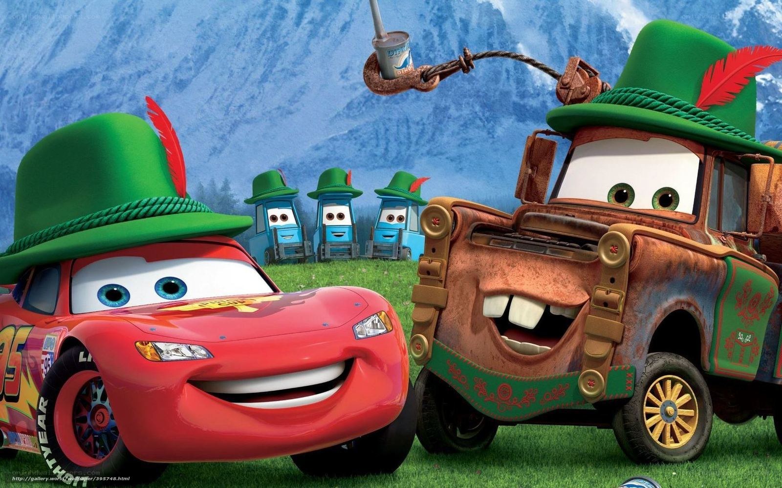 Lightning McQueen and Mater in Bavaria