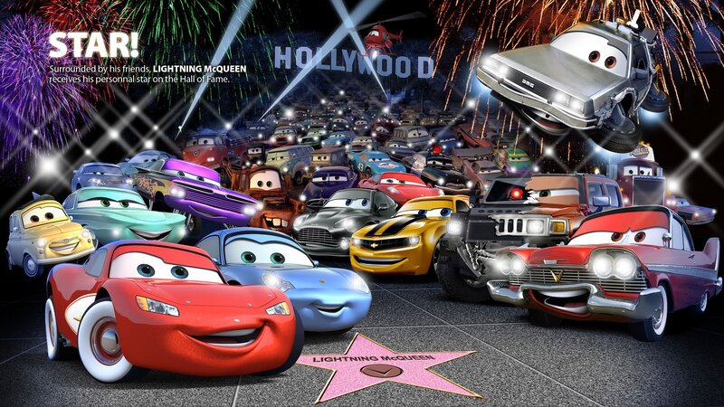 Lightning McQueen on Star