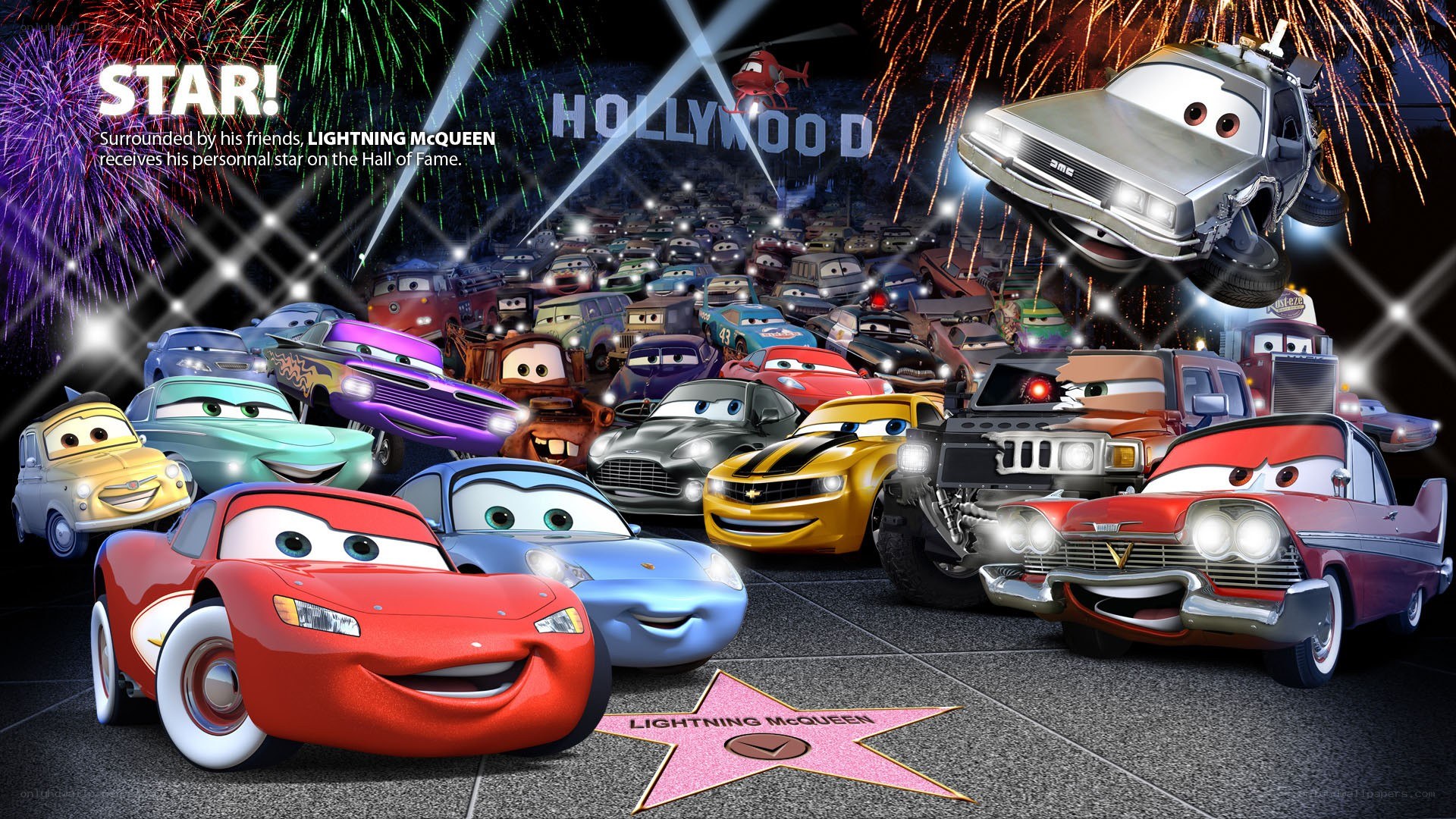 Lightning McQueen's star ceremony