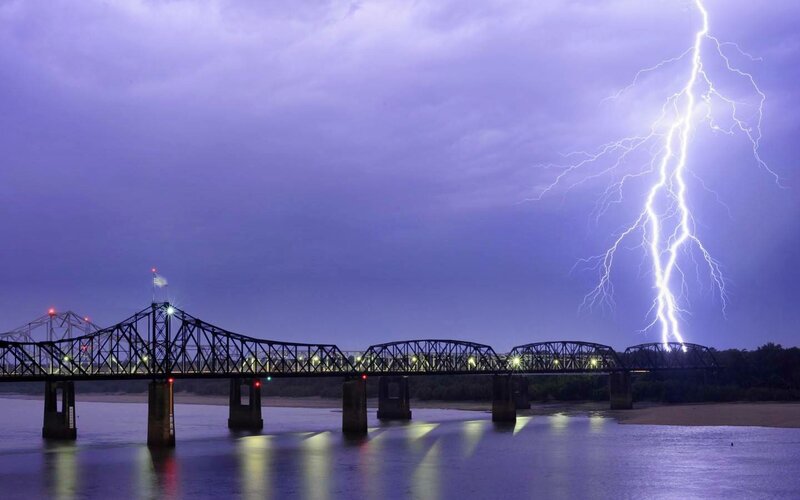 Lightning over Bridge