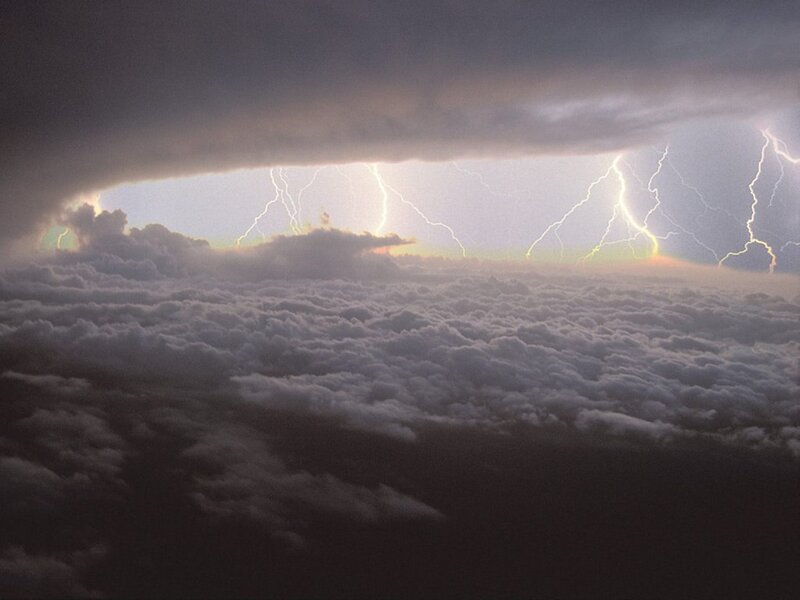 Lightning over Clouds