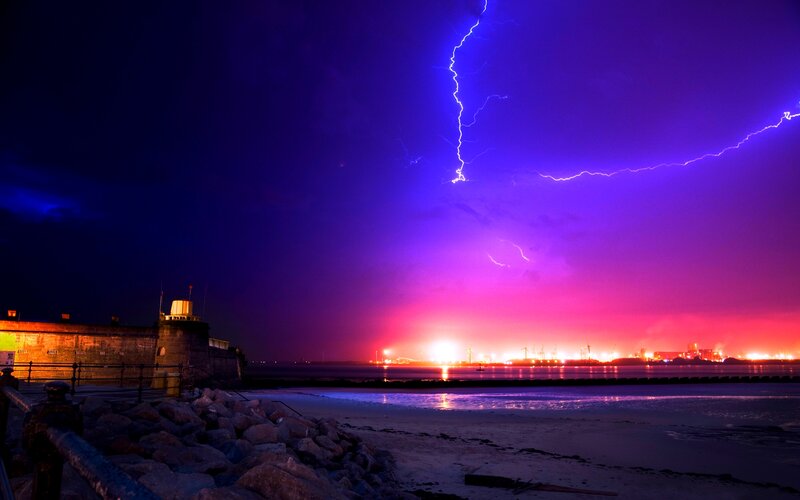 Lightning over Harbor